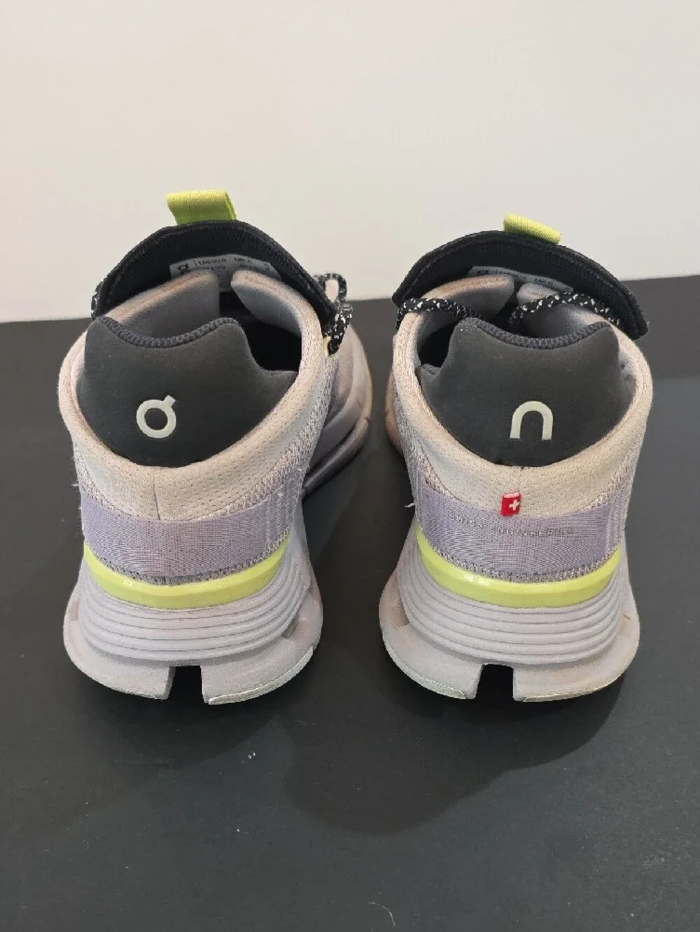 On Running CloudNova Women's Lavender + Neon Yellow Sneakers Size 8